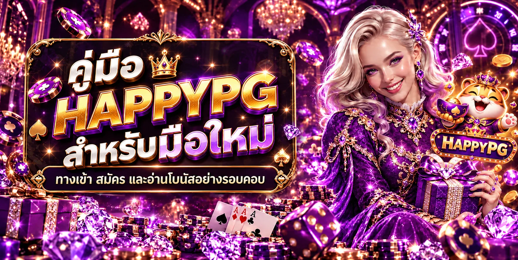 HAPPYPG คู่มือมือใหม่ ทางเข้า สมัคร โบนัส และเล่นสล็อตอย่างมีสติ